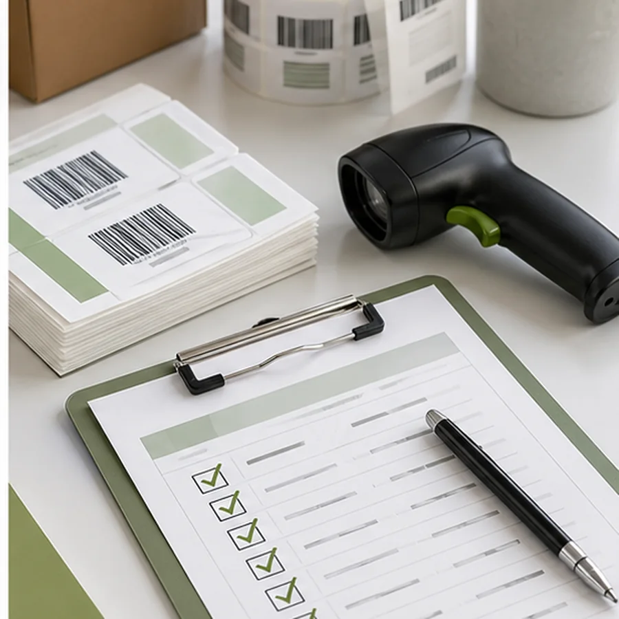 Approve clean data before printing labels