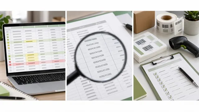 Barcode data cleanup workflow with spreadsheet checks and printed labels thumbnail