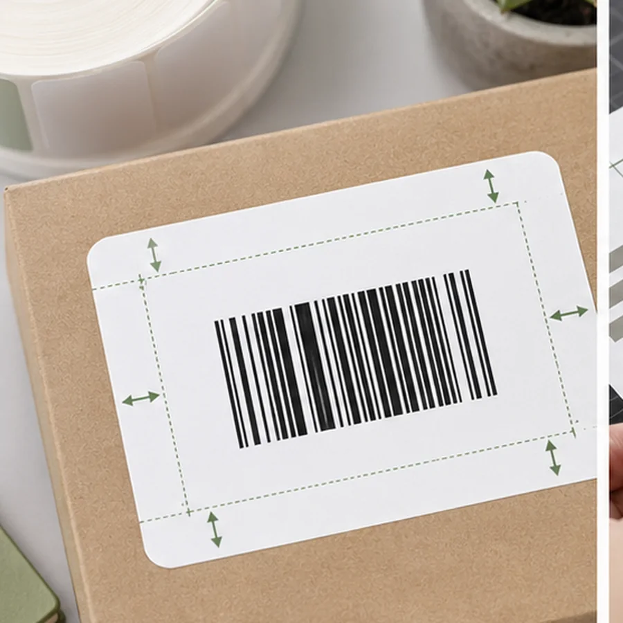 Keep clear space around the barcode