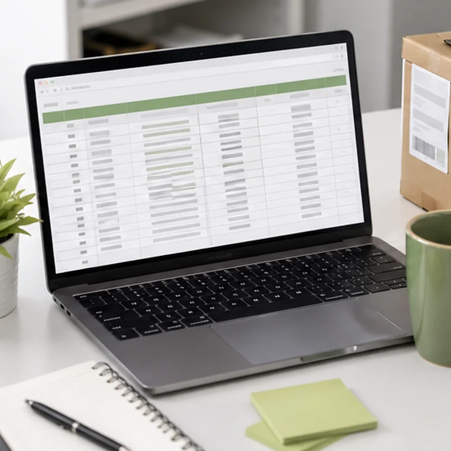 Prepare spreadsheet columns for label import