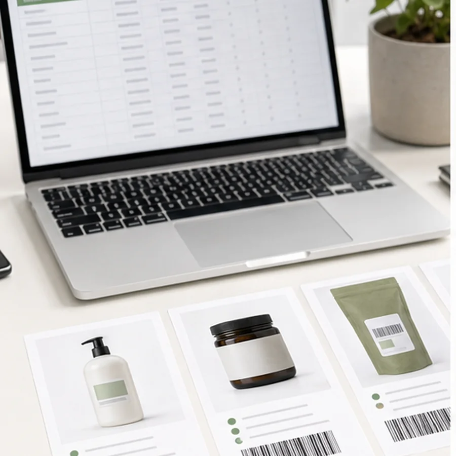 Separate internal SKUs from retail identifiers
